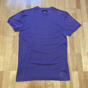 PRADA Plain T-shirt プラダ パープル クルーネック 丸首 シンプル 半袖 無地 Tシャツ ムラサキ 紫 カラーSIZE XS