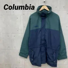 Columbia コロンビア ナイロンジャケット ネイビー＆グリーン Lサイズ