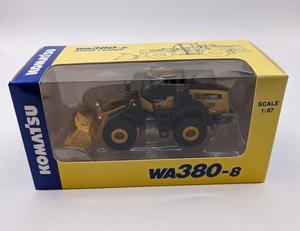 コマツ　ホイールローダー　WA380-8　1:87　非売品　KOMATSU WHEEL LOADER　WA380-8　ブルドーザー　小松　中古　管理№ 6987