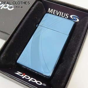 ZIPPO/ジッポー スリムアーマー MEVIUS/メビウス懸賞品 ブルーチタン/コーティング加工 2014年製 /UPK