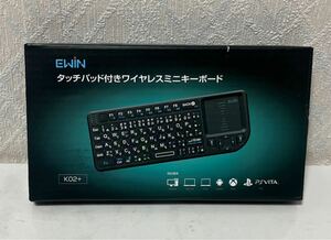 611i1813 【Ewin】ミニ キーボード bluetooth 日本語JIS配列 ワイヤレス式 2.4GHz タッチパッド搭載 バックライト付き 応急LEDライト付き