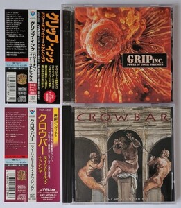 US METAL CD 2枚 GRIP INC CROWBAR グリップ・インク クロウバー POWER OF INNER STRENGTH TIME HEALS NOTHING HEAVY HM PROMO