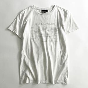 Ff6 EMPORIO ARMANI エンポリオアルマーニ コットンTシャツ ロゴTシャツ クルーネック 16A(175CM) レディース L相当 女性服