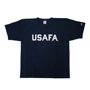 チャンピオン USAFAプリント　L Champion REVERSE WEAVE リバースウィーブ Ｔシャツ NAVY 紺