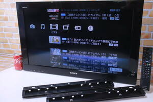 液晶テレビ 壁付けタイプ 取り付け金具セット ブルーレイ/HDD内蔵 SONY BRAVIA KDL-32EX30R 2011年製■(R1140)