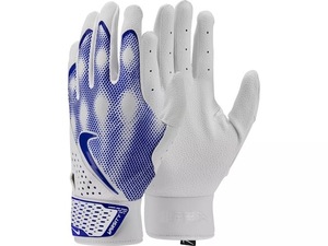 ★USサイズ M（日本Lサイズ）★ ナイキ 野球 バッティング グローブ Nike Alpha Varsity Batting Gloves 両手組 手袋 ロイヤルブルー