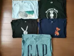 ユニクロ Sサイズ＆GAP XS Tシャツセット 5枚 まとめ売り 中学生