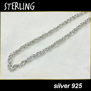 ■STERLING シルバー925■ネックレス チェーン■45cm■アクセサリー