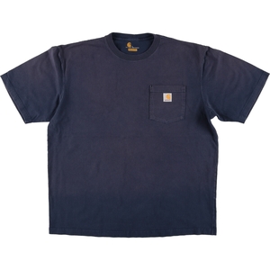 古着 カーハート Carhartt ORIGINAL FIT 半袖 ワンポイントロゴポケットTシャツ メンズL /eaa430464