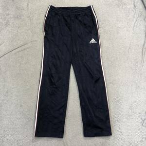 adidas アディダス トラックパンツ ジャージ ラインパンツ サイズM ネイビー 紺 メンズ ボトムス 最落なし (U5)