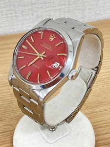 ROLEX　ロレックス　6694　オイスターデイト　腕時計　自動巻き　赤文字盤　リダン品　