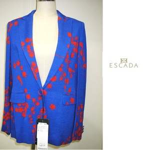 【新品】ESCADA（エスカーダ） 春物　ジャケット　花柄　上着　きれいめ　フォーマル　豪華　スーツ　サイズ38