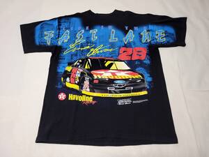 良好 90s USA製 NASCAR Tシャツ Lサイズ Winston cap ford 90年代 アメリカ製 ナスカー フォード サンダーバード ビンテージTシャツ 黒