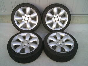 MINI ★ RH マキシライト MAXILITE 17インチ アルミホイール 4本 7J X 17 +35 PCD100 4穴 205/45R17 ★ BMWミニ RE16 R50 R52 R53 R55 R56