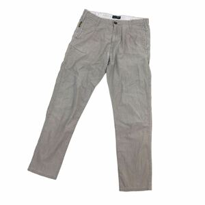 ND183-21 ARMANI JEANS アルマーニジーンズ ロングパンツ 長ズボン ボトムス コットン 綿100% グレー系 メンズ 28 ←USA