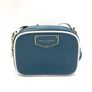 □美品□MARC JACOBS ショルダーバッグ 青緑 マークジェイコブス レディース VOYAGER SQUARE M0015676 複数落札同梱OK B240422-9