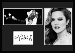 10種類!Khloe Kardashian/クロエ・カーダシアン/セレブ/サインプリント&証明書付きフレーム/BW/モノクロ/ディスプレイ10-3W