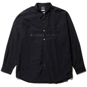 FCRB新品M黒F.C.Real BristolヨウジヤマモトWILDSIDE YOHJI YAMAMOTOシャツBIG LOGO BAGGY SHIRTブリストルSOPH.F.C.R.B.Y