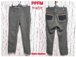 ★送料無料★ PPFM ウールパンツ ペイトンプレイス ノータックパンツ Medium