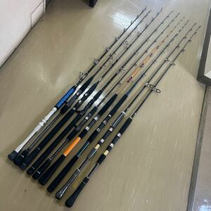 304.釣竿 ロッド まとめて 9本　SHIMANO シマノ chermare チェルマーレ / キャプテンプラス / リアルメソッド　シガー GRⅡ他詳細お写真で