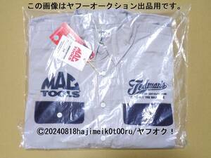 TEDMAN×MAC TOOLS /テッドマン/マックツールズ コラボワークシャツ (色:グレー/ネイビー サイズ:L)品番:99MCFW-1300-GN-L 数量限定品/希少