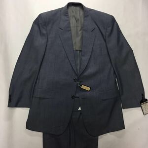 新品　激安　タグ付き DORMEUIL イギリス製 2つボタンスーツ セットアップ　サイズAB7 光沢のベイビーブルー 本台場仕立てドーメル 日本製