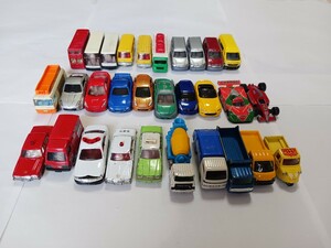 【30台まとめ売り】　トミカ ミニカー TOMICA　パトカー　救急車　タクシー　バス　ゴミ収集車　ドラえもん　スポーツカー　