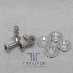 TERAISM BN-02シルバー 究極の燃費向上グッズ！トルクアップ！静電気除去！遠赤外線効果！ナンバープレート、アーシングへ装着！２セット