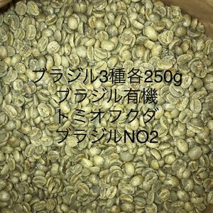 コーヒー生豆 ブラジル3種　各250g