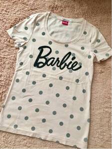 即決★新品タグなし☆ユニクロ UT Barbieバービー コラボ 半袖Tシャツ★ピンク ドット★S★ユニクロコラボTシャツ