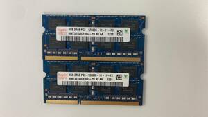 SK hynix PC3-12800S 4GB×2枚(計8GB)