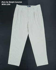 Polo by Ralph Lauren CHINO PANT W36 L32 RL24017 ポロバイラルフローレン チノパン コットンチノ パンツ ２タック