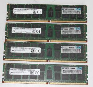 ★MICRON メモリ★16GB 2Rx4 PC4-2133P-RB0-10★16GBx4枚セット 計64GB