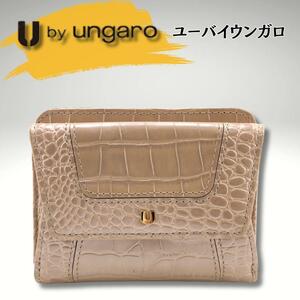 U by ungaro　ユーバイウンガロ 二つ折り財布　シャンパンピンク