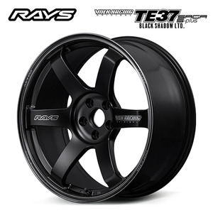 送料無料 レイズ VOLK RACING TE37 SAGA S-plus Black Shadow 8.5J-20 +36 5H-114.3 (20インチ) 5H114.3 8.5J+36【4本セット 新品】