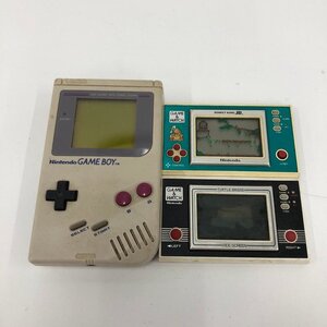 Nintendo 任天堂　GAMEBOY ゲームボーイ 本体 DMG-01 / GAME & WATCH ゲームウォッチ DJ101　ほか ゲーム機 3点まとめ【DAAK7012】