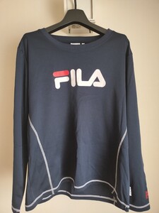 フィラ FILA レディース 長袖 ロングスリーブ LLサイズ ネイビー ポリエステル100%