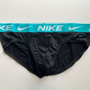 NIKE ナイキ　メンズビキニ　XXL(XL) ブラック　黒　ビキニブリーフ　メンズインナー　ナイロンストレッチ　男性ビキニ　男性ブリーフ　