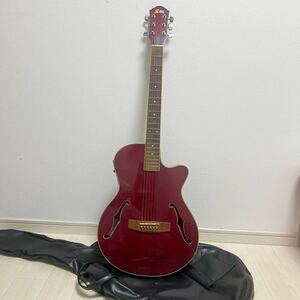 guno アコースティックギター EA-50FC/WR ケース付き