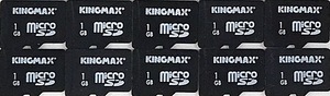 F0326 microSDカード 1GB【10枚】 送料無料・匿名配送・追跡番号あり