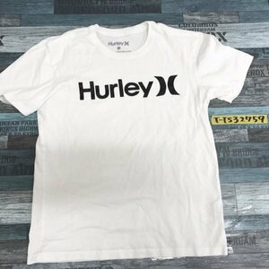 Hurley ハーレー メンズ ビッグロゴプリント コットン 半袖Tシャツ S 白