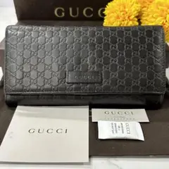 新品同様‼️ グッチ　GUCCI 財布　二つ折り　長財布　マイクロGG