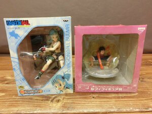 【T3-0176】未使用 一番くじ ONEPIECE ルフィフィギュア賞 DRAGONBALL 摩訶不思議アドベンチャー編 B賞 ブルマフ 2点まとめ【千円市場】