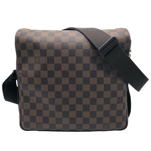 ルイ・ヴィトン LOUIS VUITTON ナヴィグリオ N45255 ブラウン×GD金具 キャンバス ショルダーバッグ レディース 中古