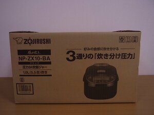 ★象印 圧力IH炊飯ジャー 極め炊き NP-ZX10 BA ブラック 5.5合炊き 未開封、現状渡し