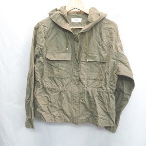 ◇ ⊂ BEAMS HEART ビームス ハート 長袖 ブルゾン サイズF カーキ レディース E