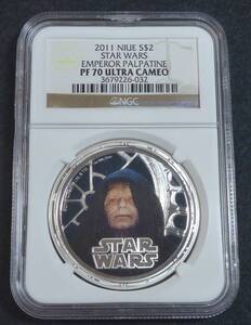 ☆★NIUE スターウォーズ 2Dollars 銀貨 NGC PF70 EMPEROR PALPATINE★☆