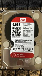 Western Digital RED WD60EFRX 6TB NAS用HDD WDC SATA 3.5インチ Y975