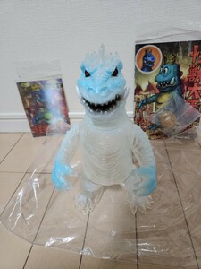 PICO PICO 怪獣大王 実写版 SHINE クリアスノーホワイト塗装 ワンオフ作品 レア物 KAIJU DAIOU ピコピコ ソフビ sofvi 