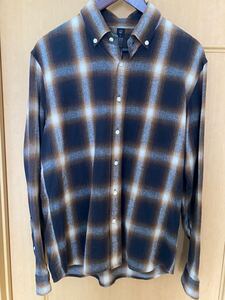 wjk flannel check B.D. チェックシャツ(4869 ch84u) サイズL ブラウン